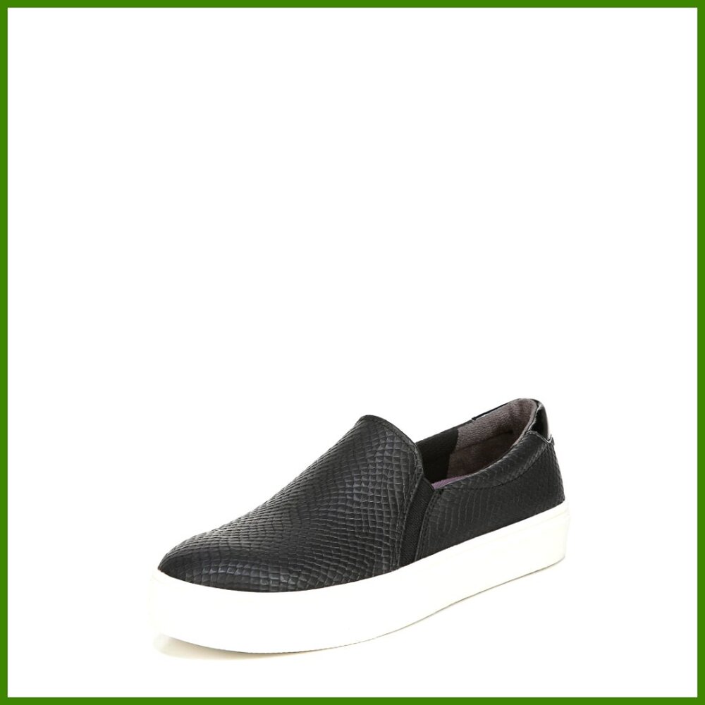 Faux Leather Slip-On Sneakers, Sustainable Comfort Technology